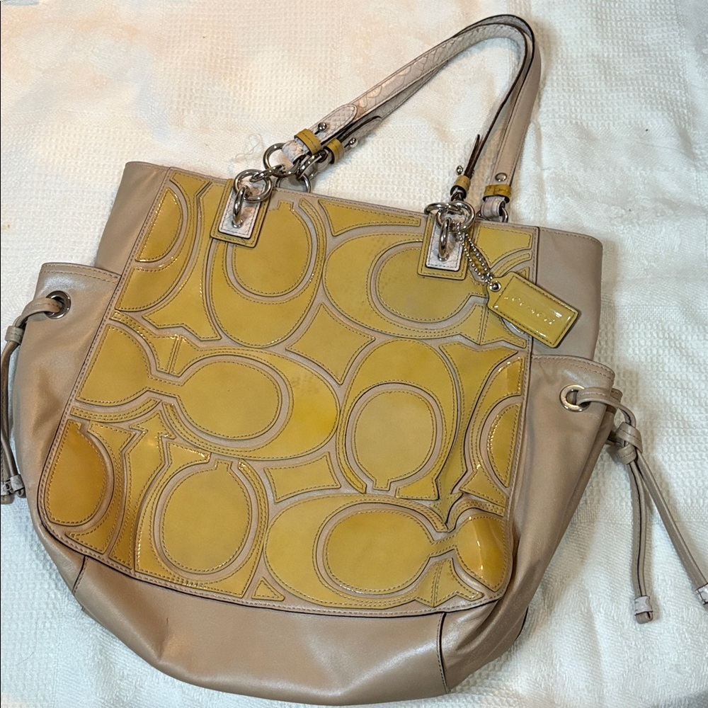 Vintage Coach Shoulder Bag / Tote Style Purse